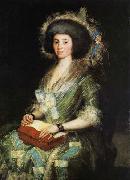 Francisco de goya y Lucientes Portrait of the Wife of Juan Agust painting